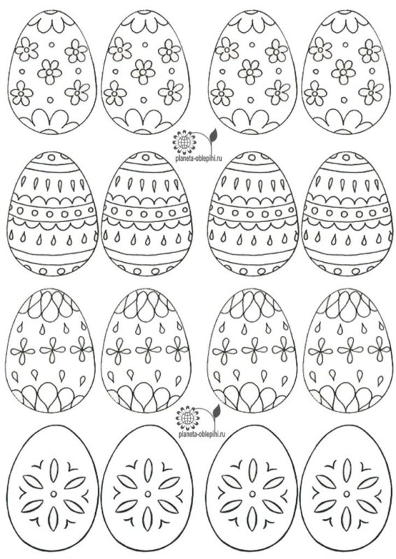 Яйцо Пасхальный узор