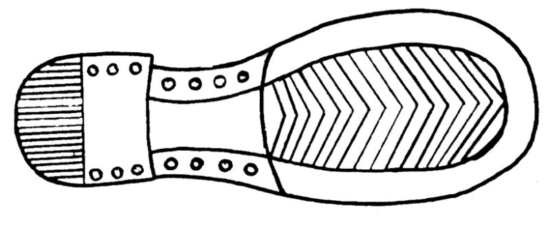 Элементы подошвенной части обуви криминалистика
