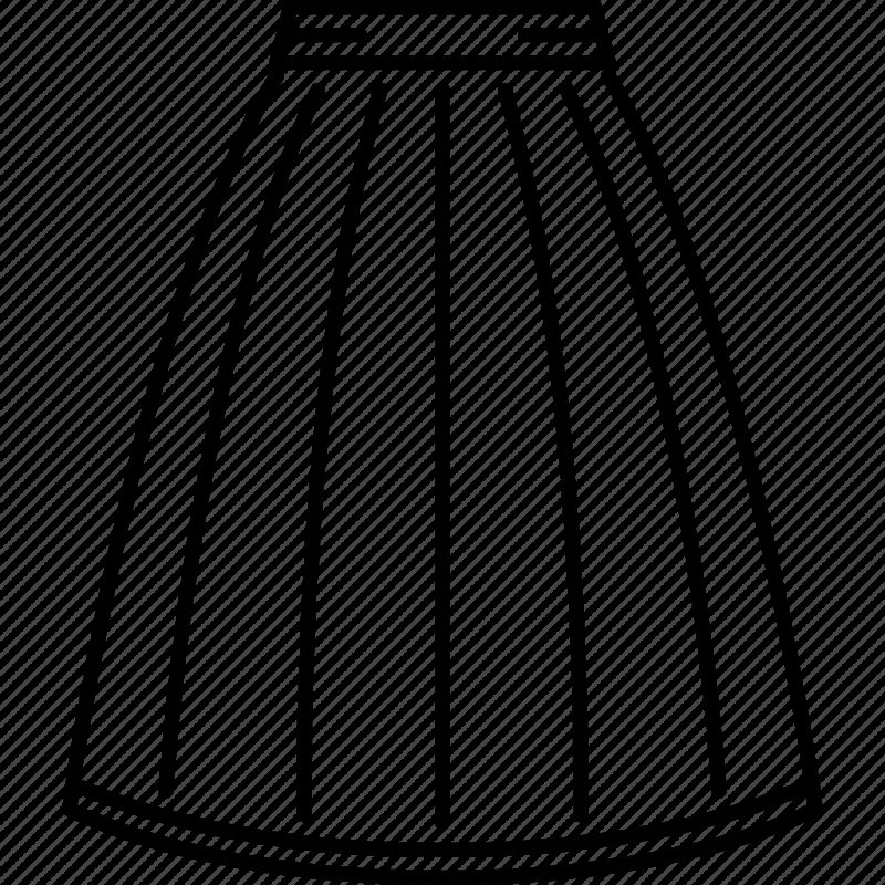 Юбка раскраска для детей