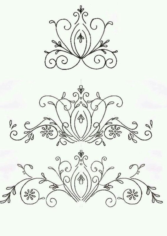Ажурные узоры для рисования