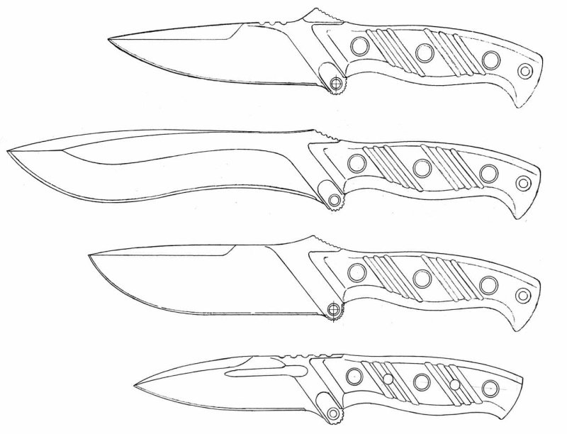 Нож Скорпион Standoff 2 чертёж
