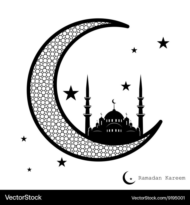 Мусульманский полумесяц со звездой