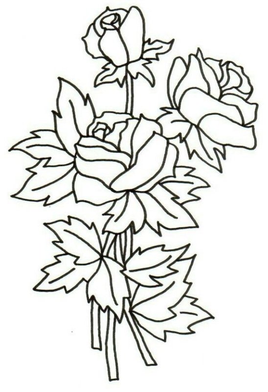 Трафарет "цветы"