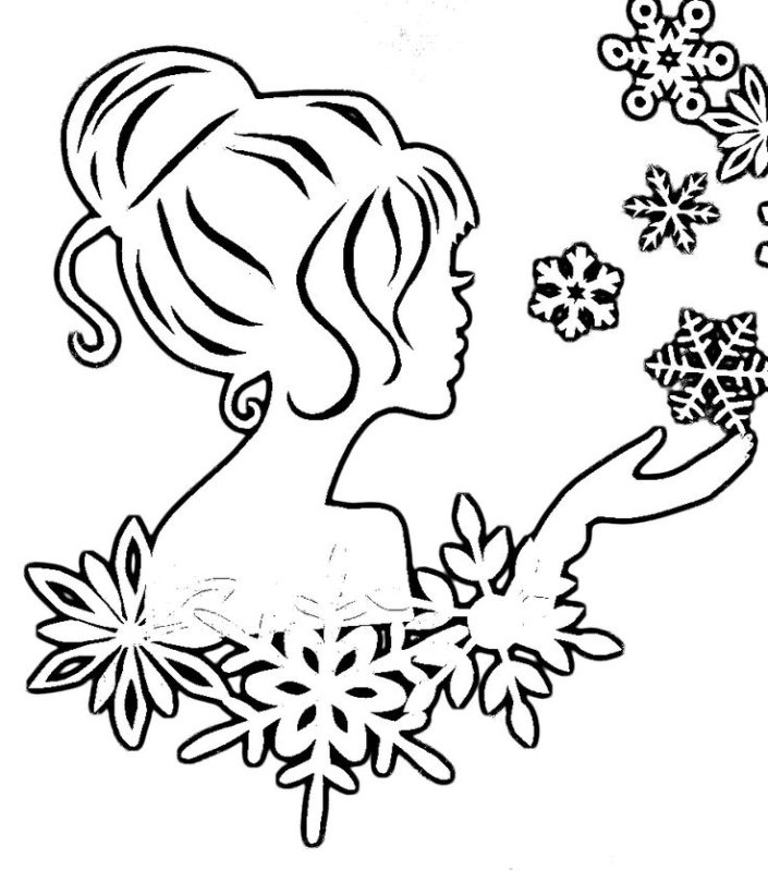 Вытынанки девочка