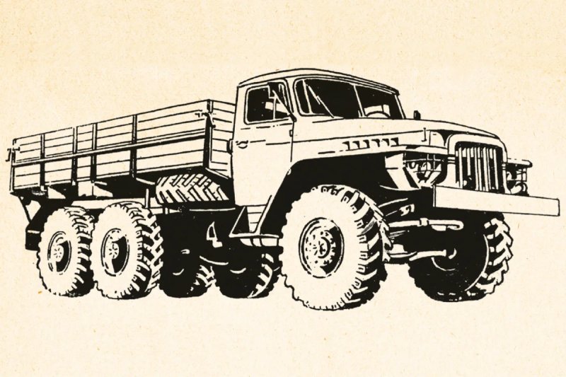 Урал 4320 раскраска