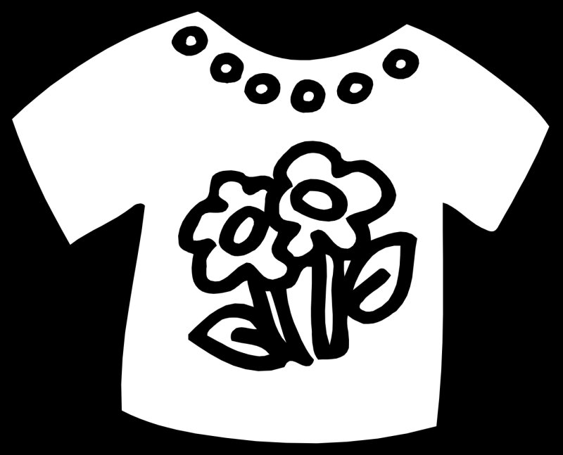 Одежда раскраска для детей