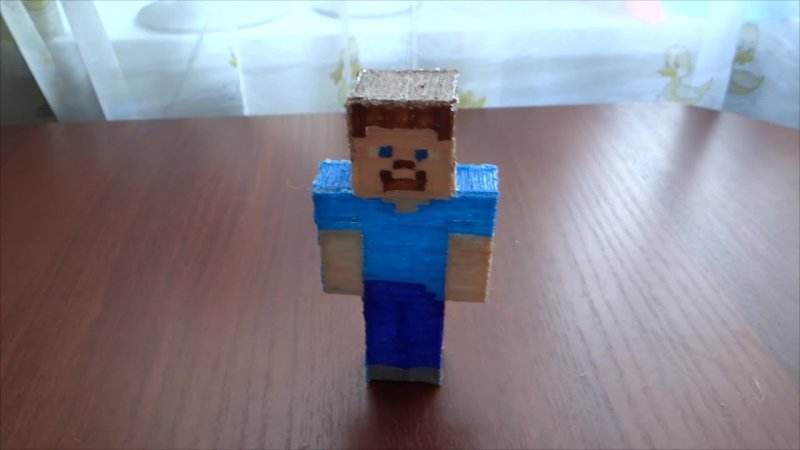 Стив из МАЙНКРАФТА для 3д ручки