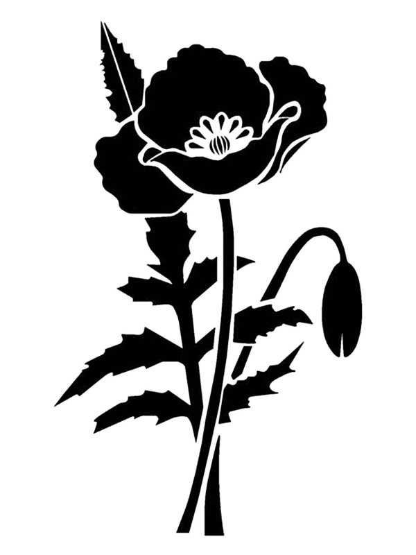 Мак силуэт