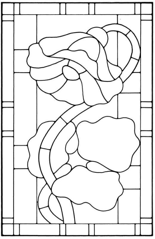 Трафарет для витража для детей