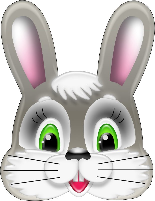 Новогодняя маска зайца