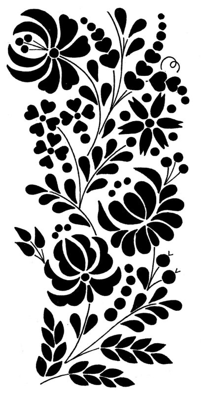 Трафареты цветов для декора