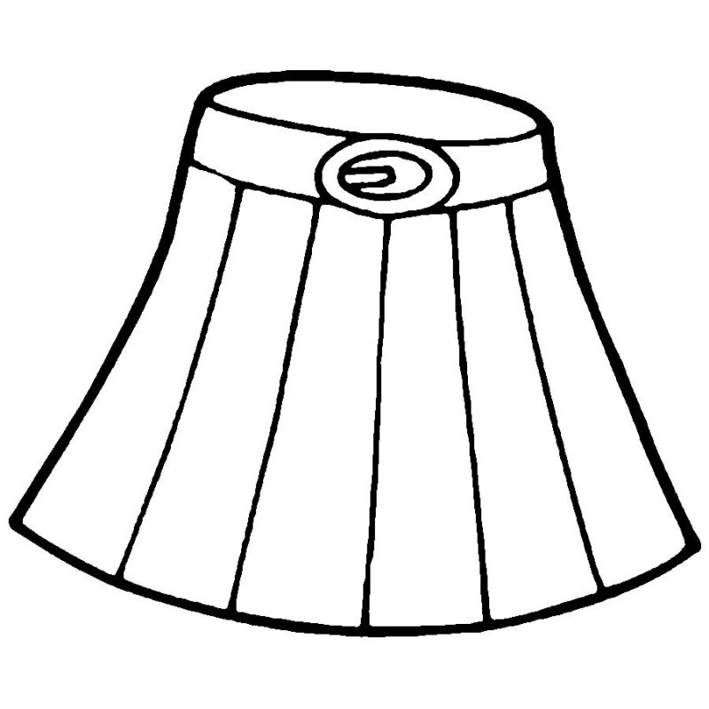 Раскраска юбочка