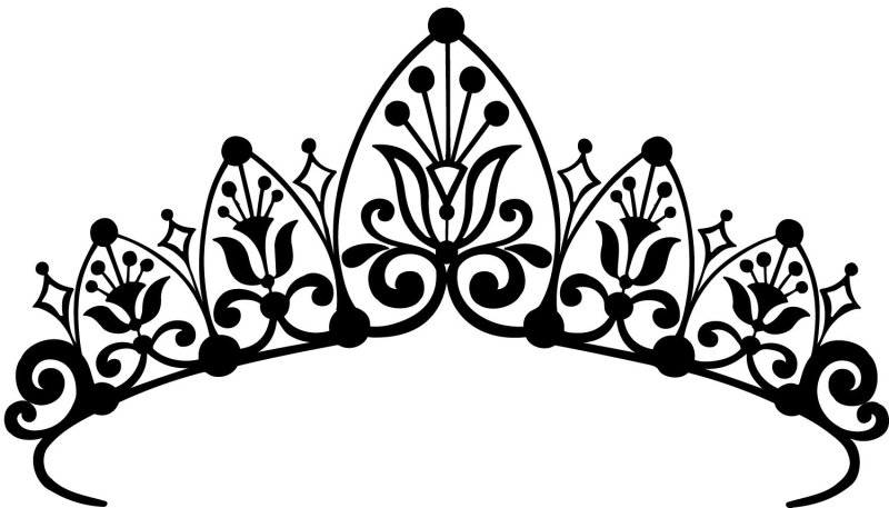 Корона диадема тиара черная