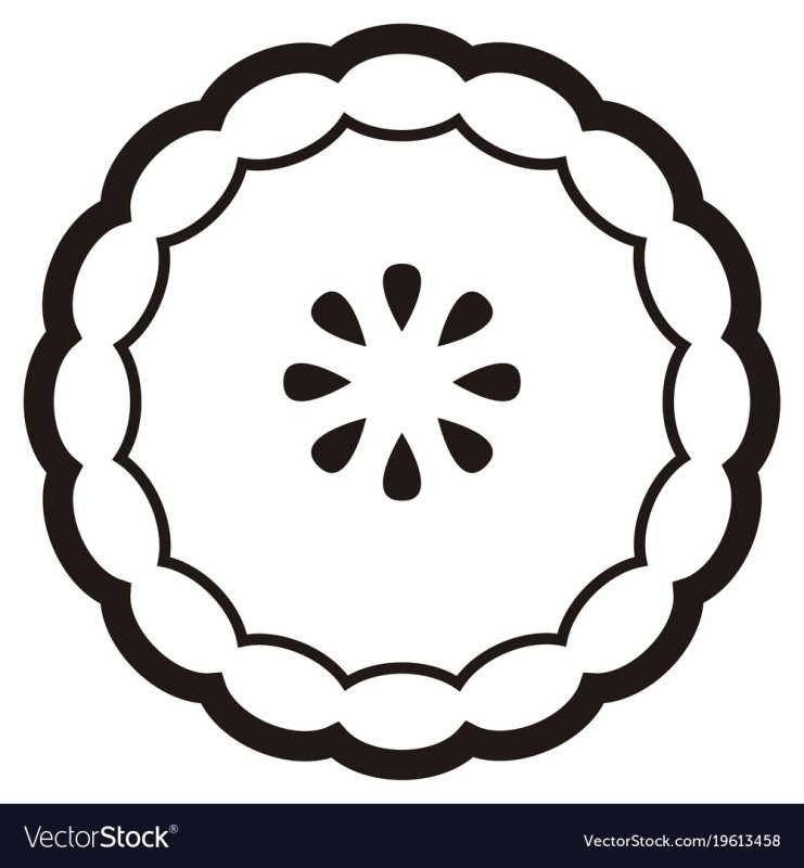 Пирог круглый раскраска