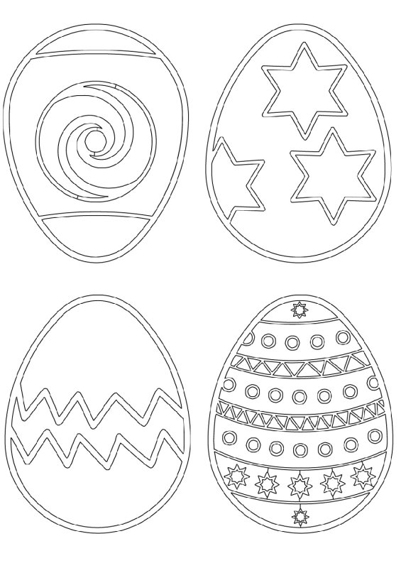 Раскраски пасочных яиц