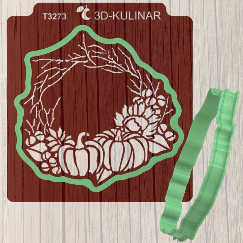 Печать трафареты с вырубкой осень