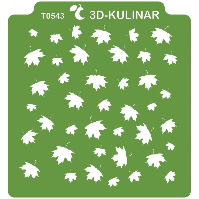 Трафарет кондитерский листья