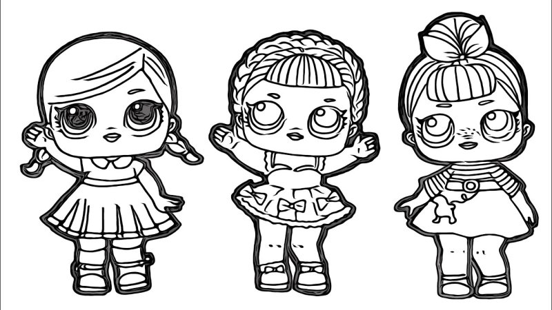 Раскраска куколка