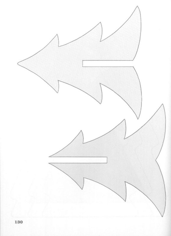 Трафарет елочки для выпиливания