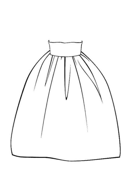 Платье раскрасскадля детей