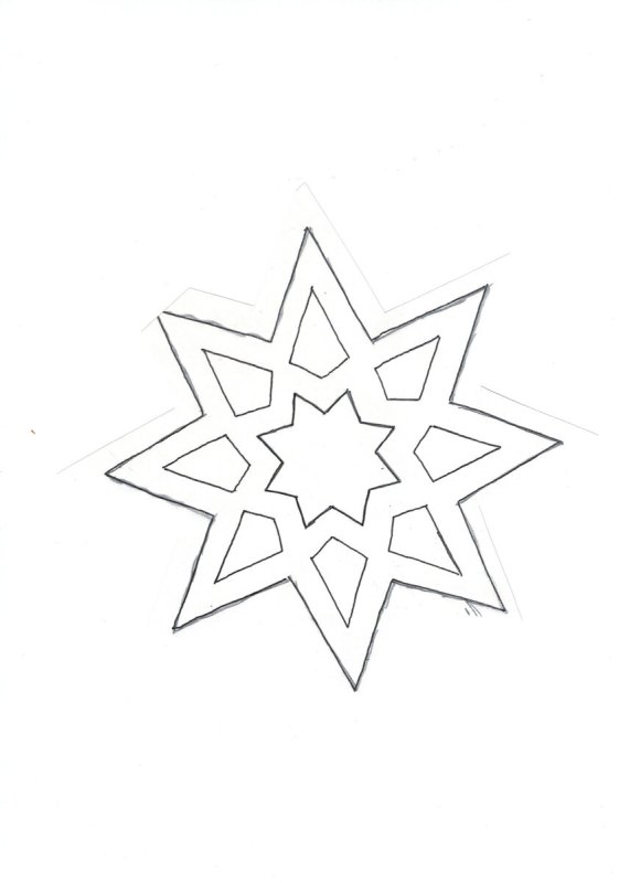 Вытынанки звездочки и снежинки