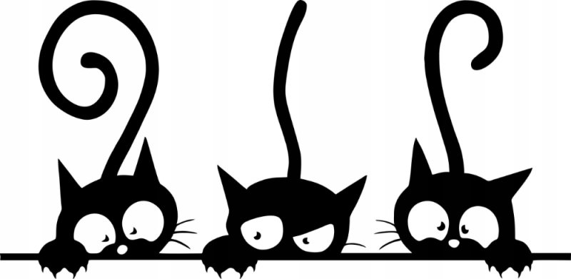 Трафарет кошки