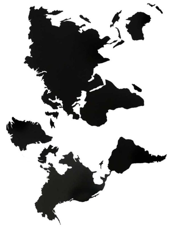 Карта силуэт