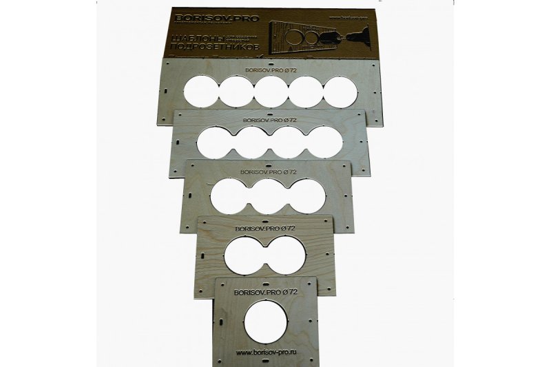 Разметка под подрозетник 68 мм