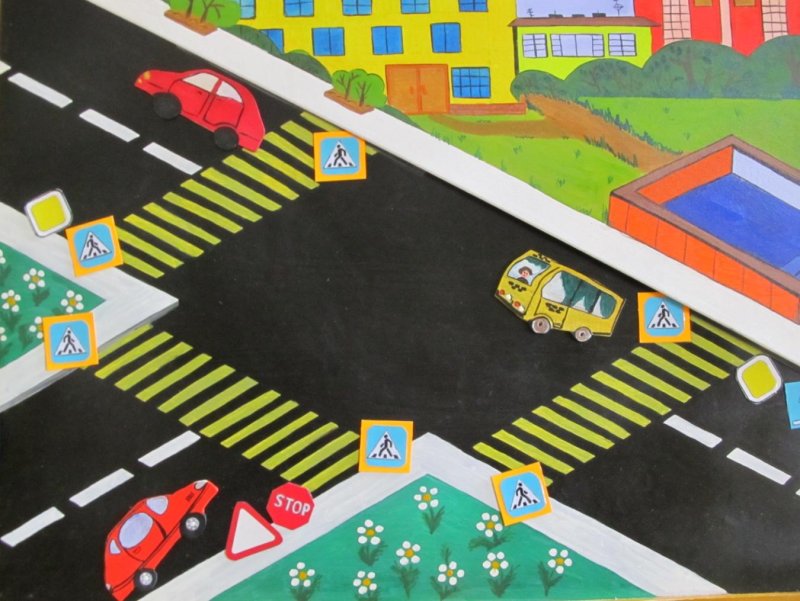 Макет дорога для дошкольников