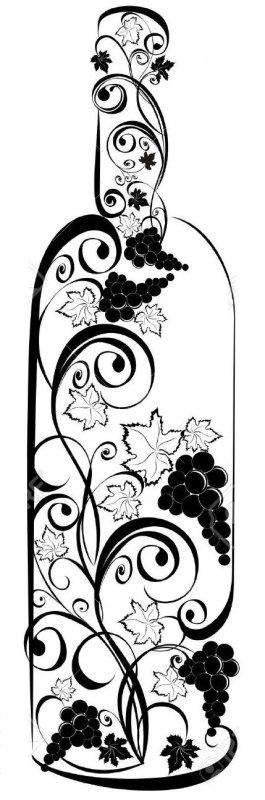 Трафареты растительные на пятигранниках