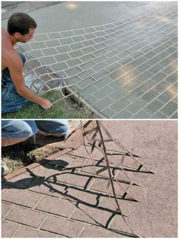 Узоры на бетоне