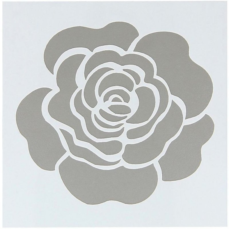 Трафарет розы на стену