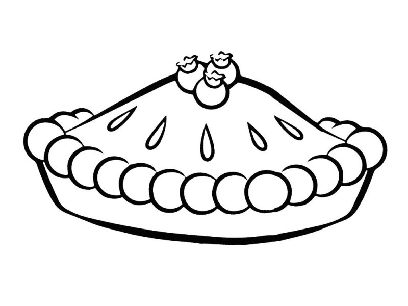 Пироги раскраска для детей