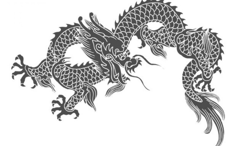 Китайский орнамент дракон