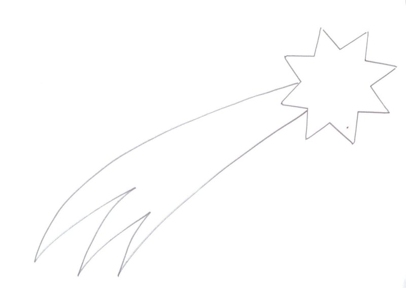 Комета раскраска для детей