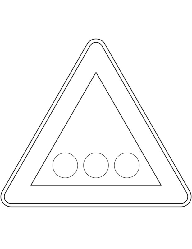 Дорожные знаки трафарет