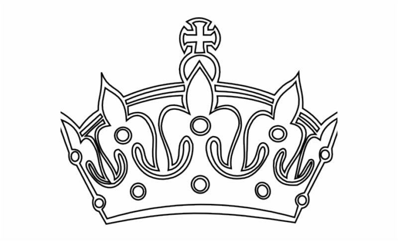 Корона трафарет
