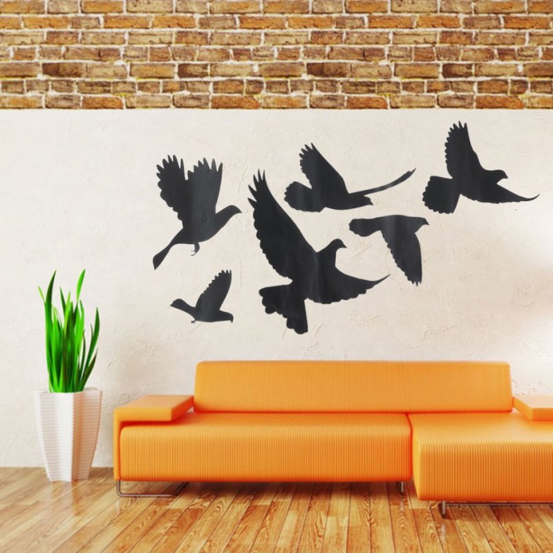 Трафареты птиц для декора