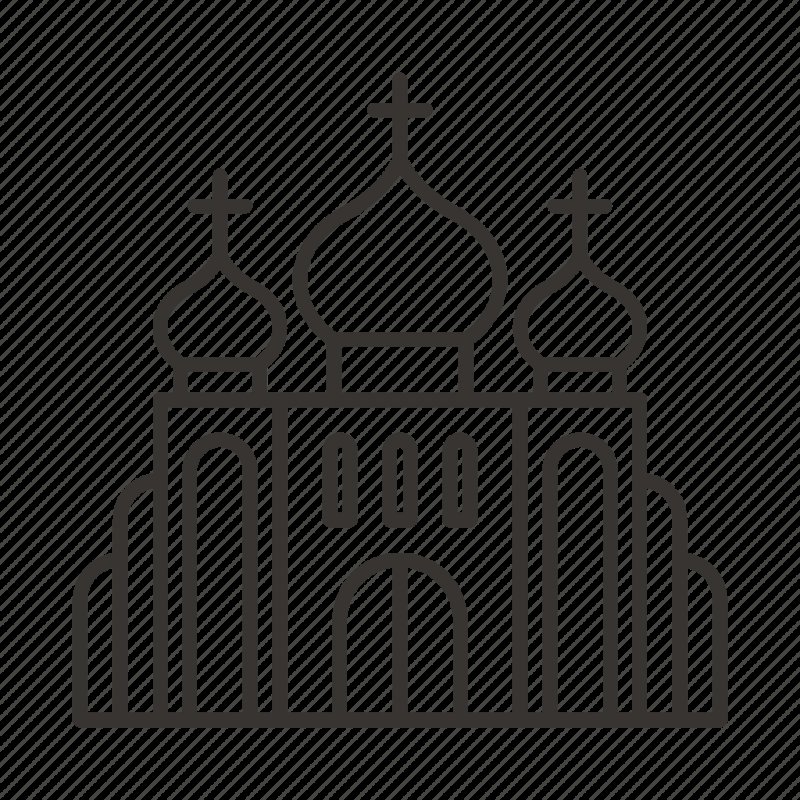 Церковь раскраска