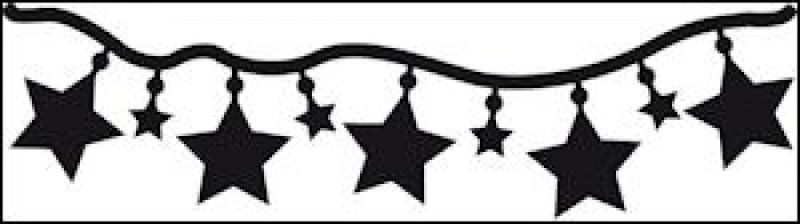 Гирлянда трафареты для вырезания на окна