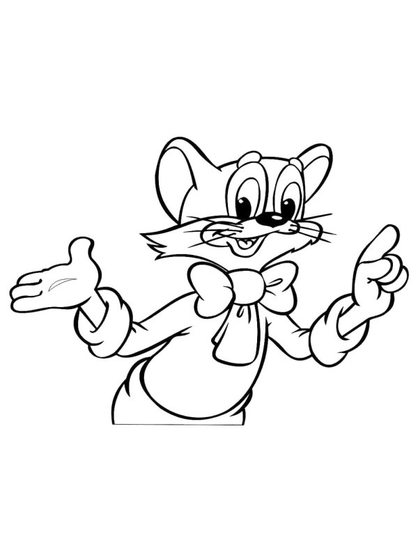 Кот Леопольд раскраска