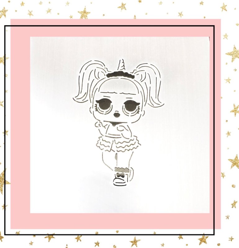 Трафарет ЛОЛ для пряников