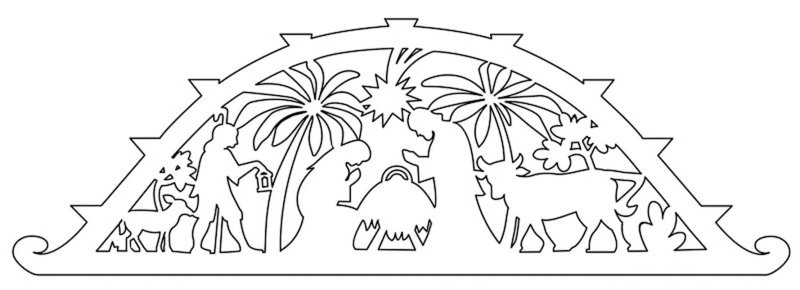 Рождественские трафареты на окна