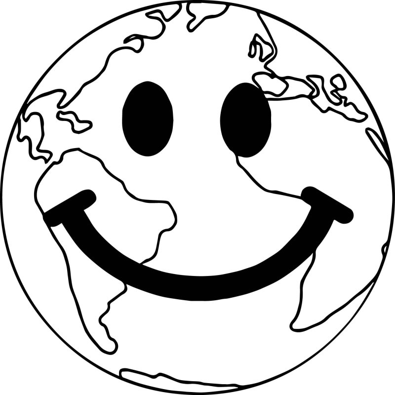 Земля раскраска для детей