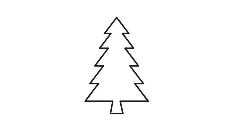 Трафарет "елка"