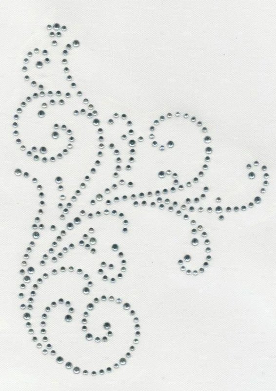 Трафарет для вышивки стразами