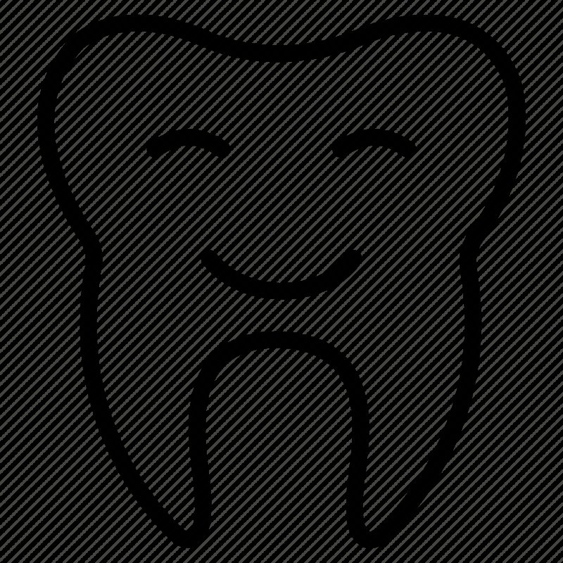 Зуб трафарет