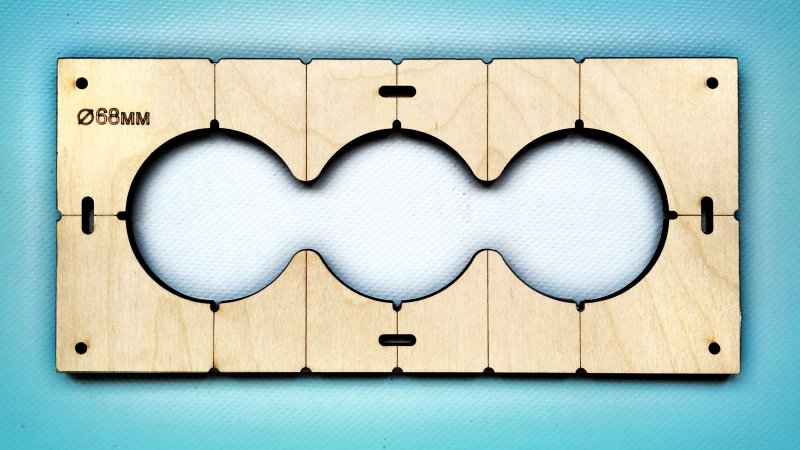 Шаблон для сверления подрозетников 68 мм