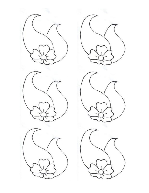 Трафареты для рисунков шоколадом