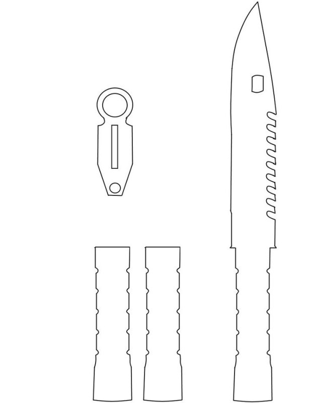 Помогите найти чертеж штык/ножа К98